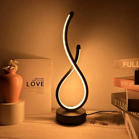 Creative Spiral LED Lamp â RGB Table Light for Bedroom or Desk â by Nuvue | Nuvue