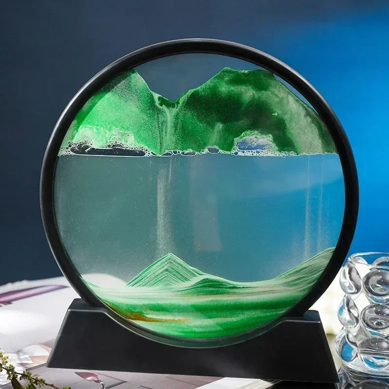 3D Moving Sand Art Picture – Deep Sea Sandscape Hourglass – by Nuvue | Nuvue
