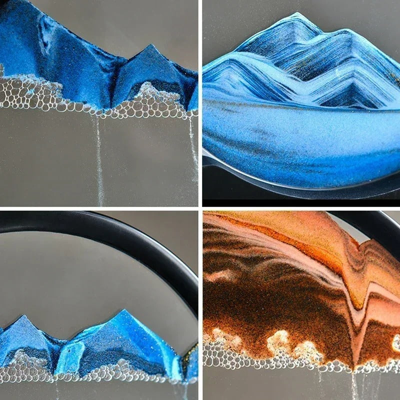 3D Moving Sand Art Picture – Deep Sea Sandscape Hourglass – by Nuvue | Nuvue