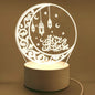 3D LED Islamic Night Light – USB Table Lamp for Muslim Ambience – by Nuvue | Nuvue