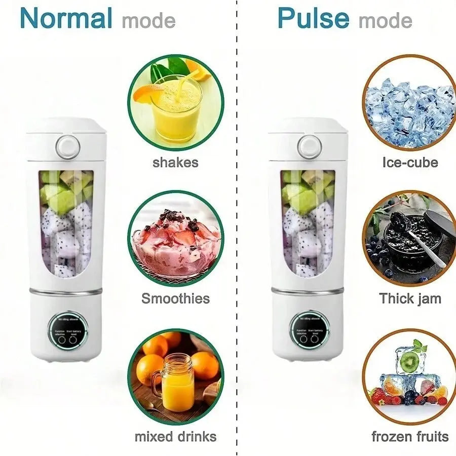 Portable Blender Bottle – USB Smoothie Maker for Travel & Gym – by Nuvue | Nuvue