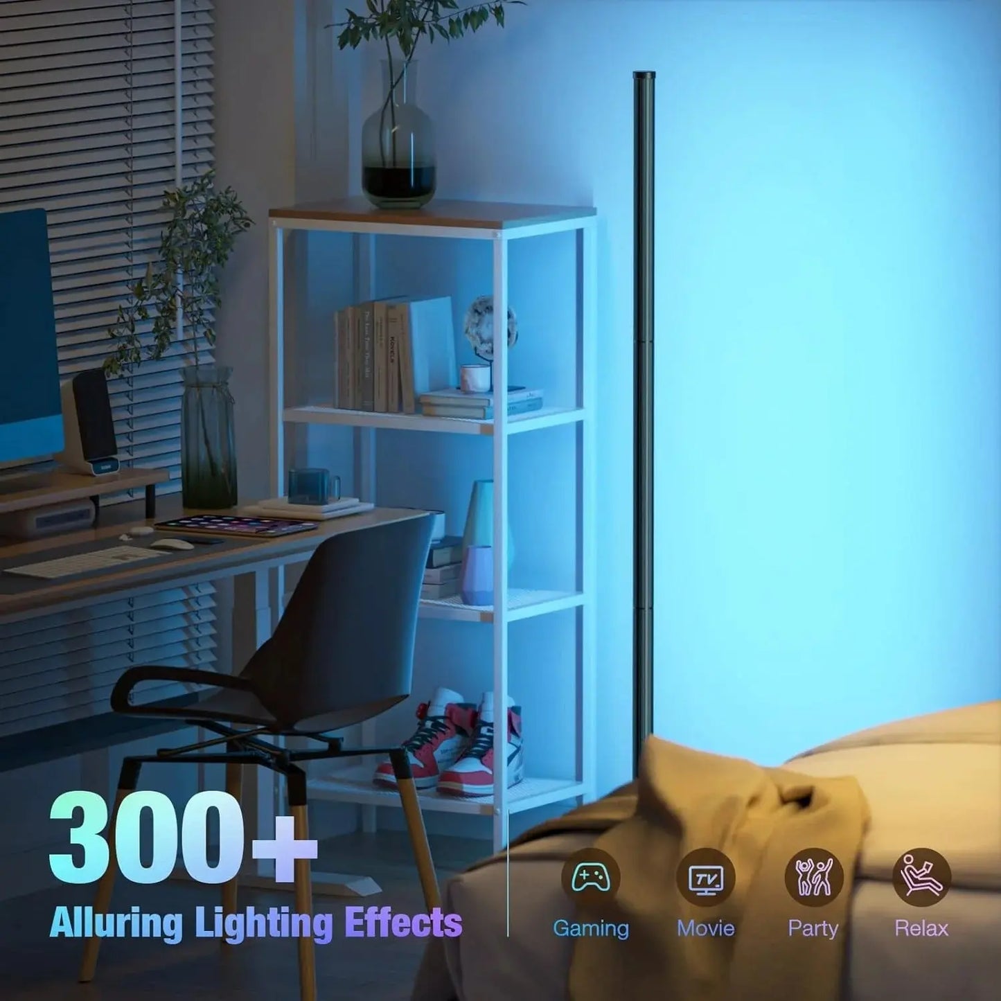 RGB Dream Color Floor Lamp – Adjustable Mood Lighting for Any Room – by Nuvue | Nuvue