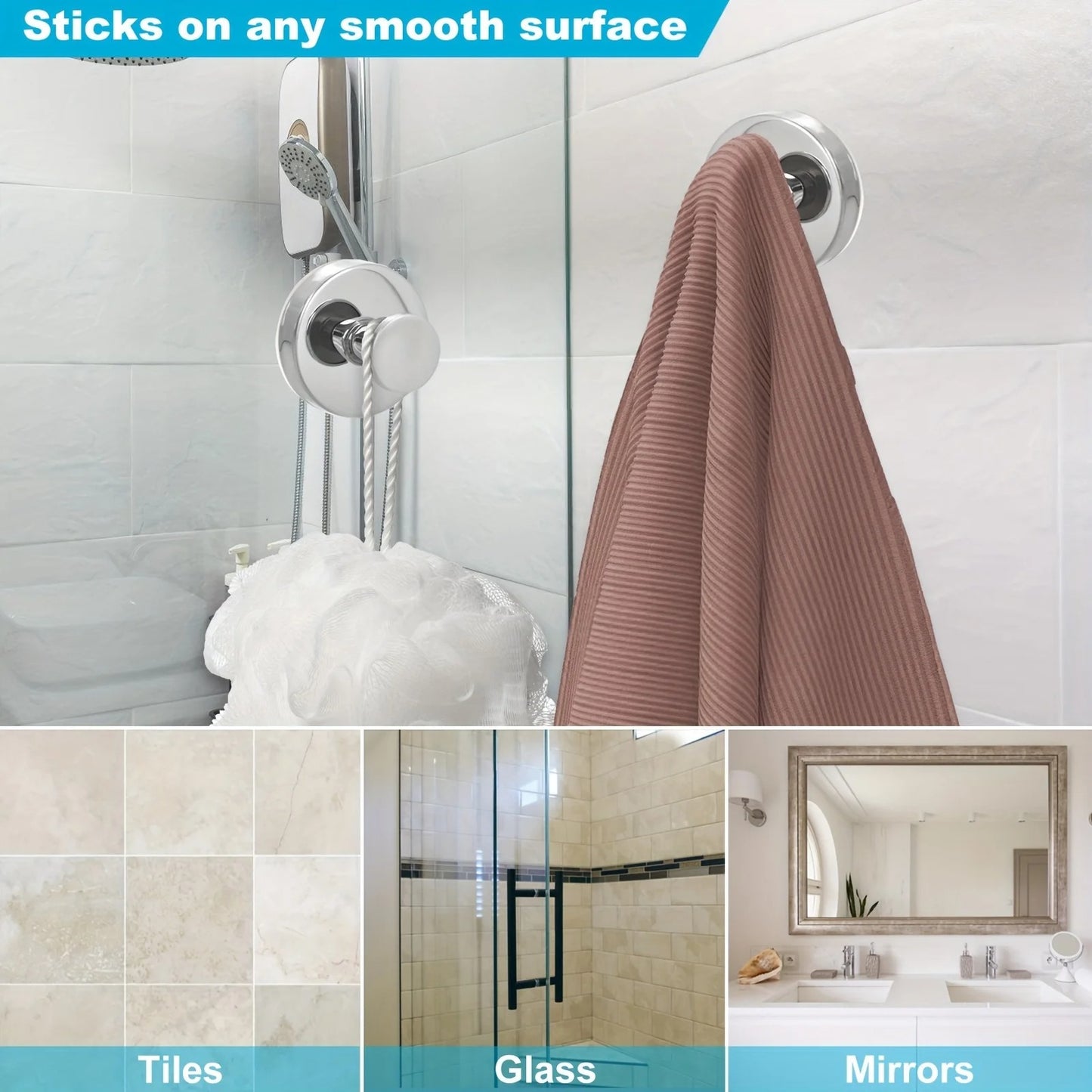 Suction Cup Hooks for Showers