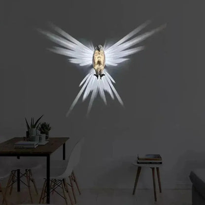 3D Bird Wall Lamp – Owl or Eagle LED Projector Light – by Nuvue | Nuvue
