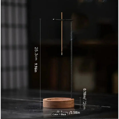 Decorative stand with dimensions labeled on a dark background