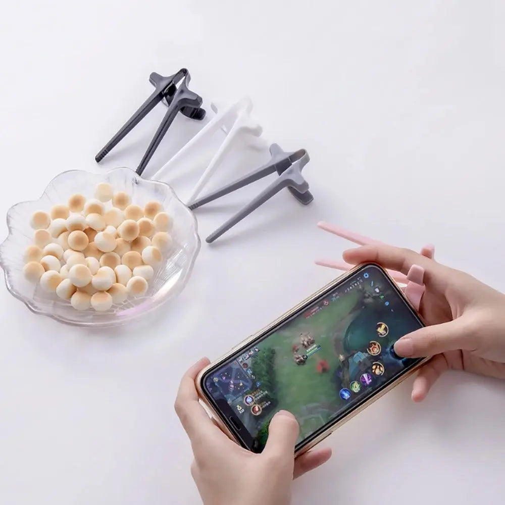 Finger Chopsticks – Snack Holder for Gaming, Laptop, & Video Watching – by Nuvue | Nuvue