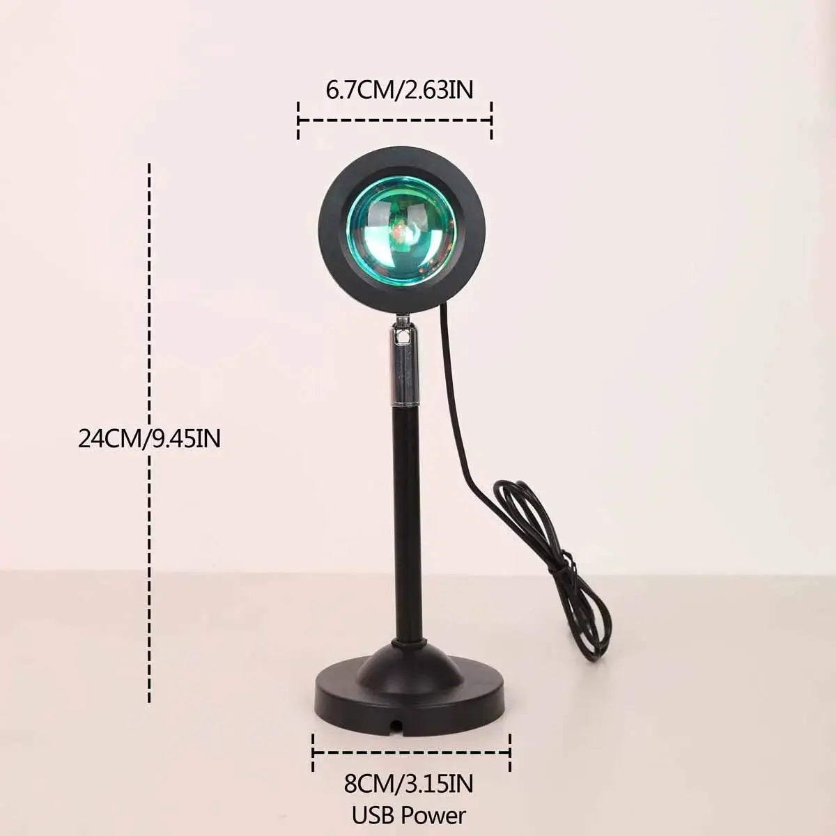 Sunset Projection Lamp – RGB Ambient Light, Adjustable Glow – by Nuvue | Nuvue