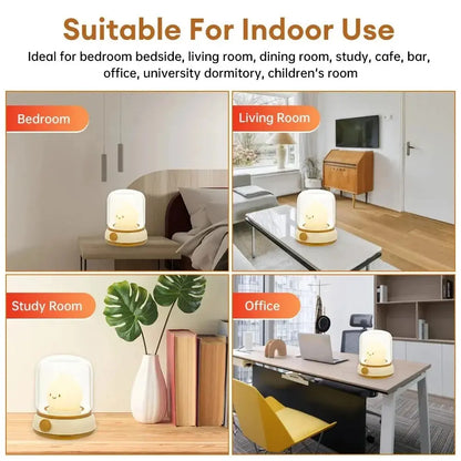 Mini LED Cartoon Lamp – Rechargeable Night Light for Home Decor – by Nuvue | Nuvue