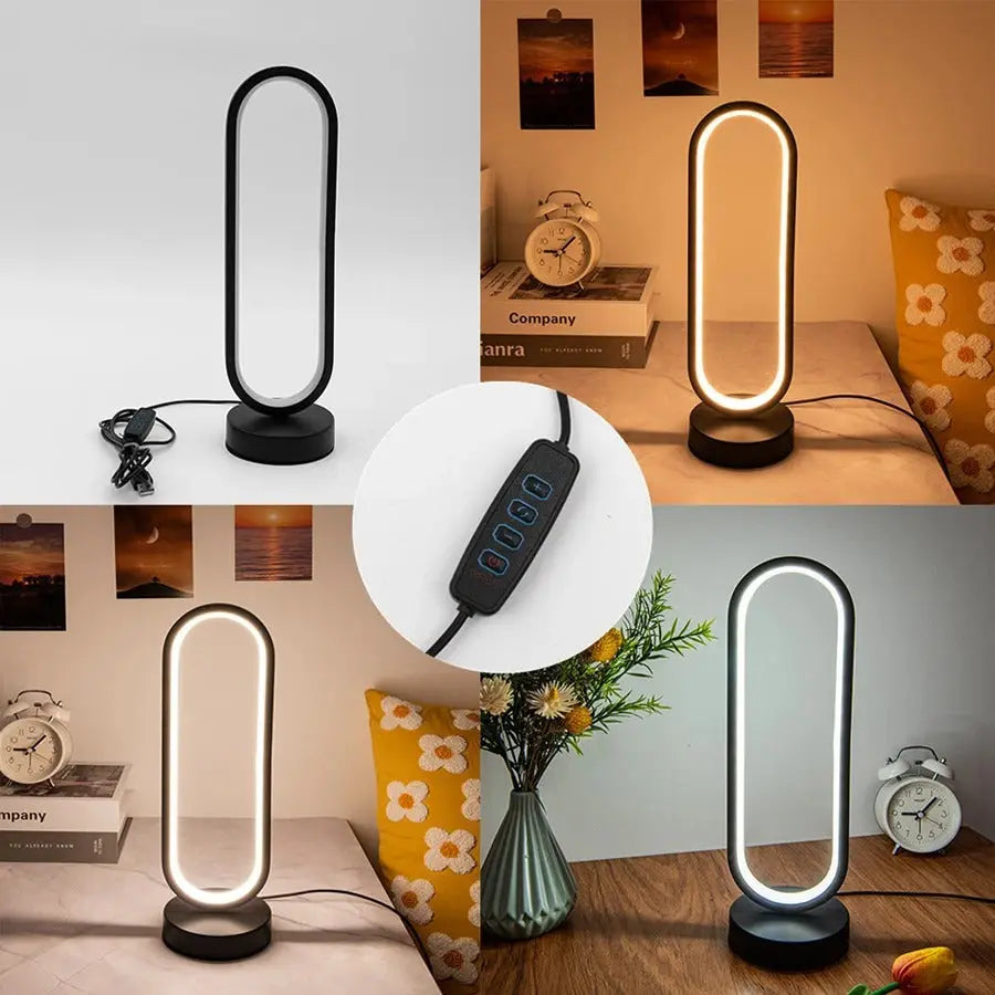 Creative Spiral LED Lamp – RGB Table Light for Bedroom or Desk – by Nuvue | Nuvue