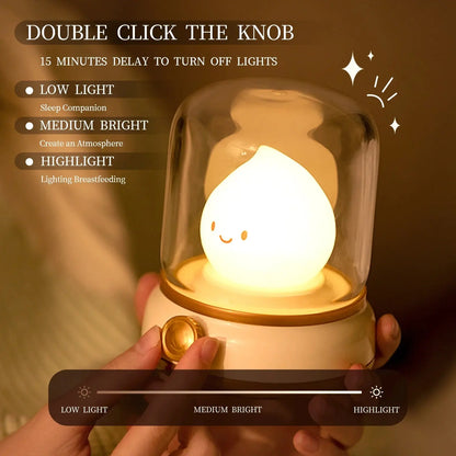 Mini LED Cartoon Lamp – Rechargeable Night Light for Home Decor – by Nuvue | Nuvue