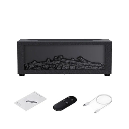Flame Diffuser Humidifier – LED Fire Effect, Remote Control – by Nuvue | Nuvue