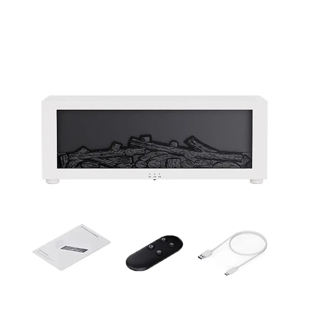 Flame Diffuser Humidifier – LED Fire Effect, Remote Control – by Nuvue | Nuvue